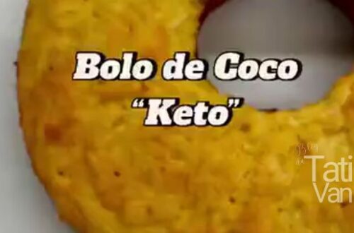 Bolo de Coco Keto Receita Fácil, Saudável e Sem Açúcar